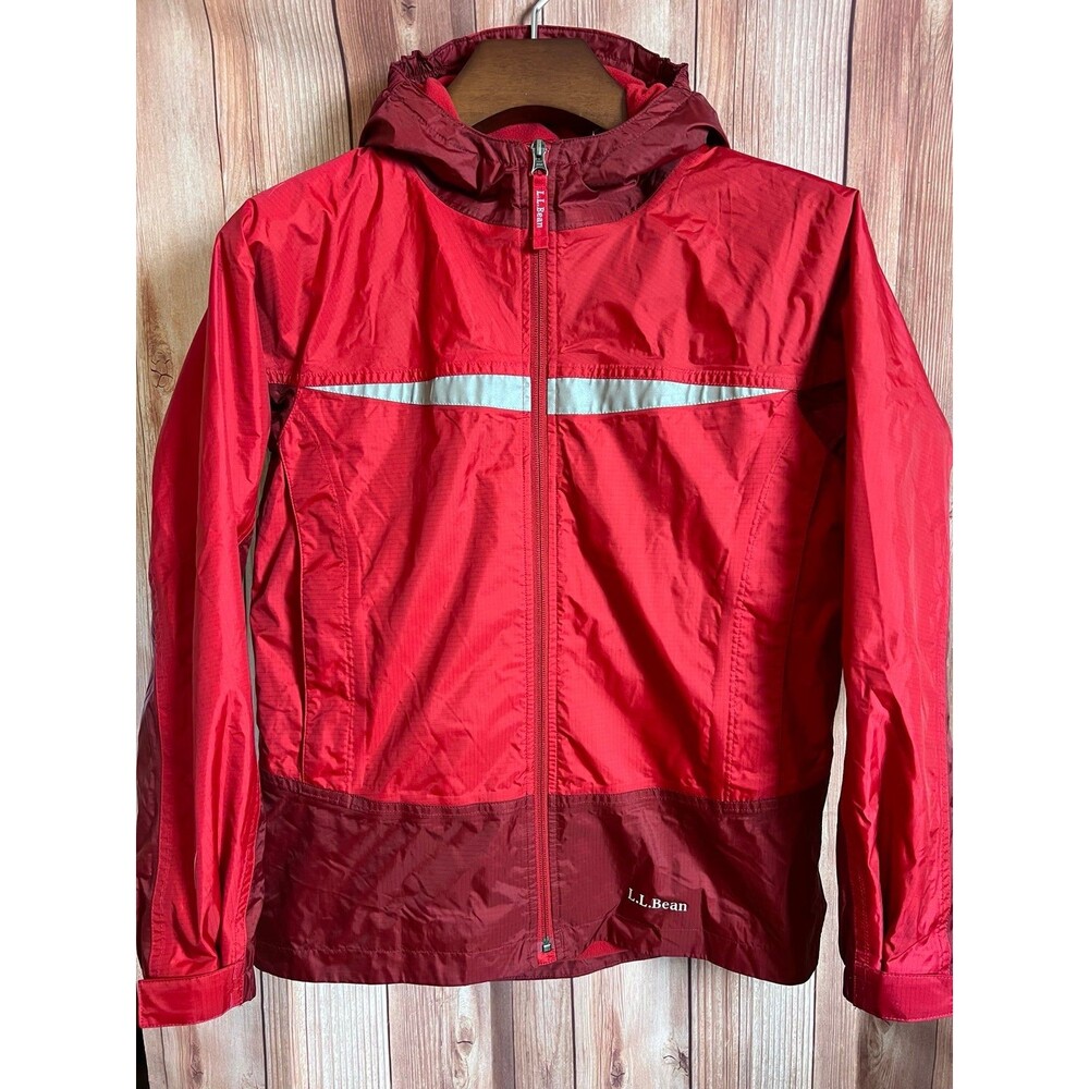 L.L. BEAN Boys Hooded Fleeced Rain Jacket Size L 14 - 16 (Bx 4)